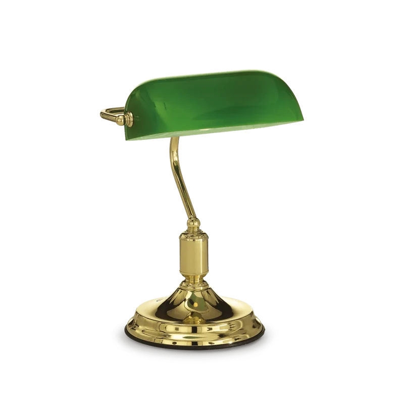 Lampe de bureau LAWYER laiton : style chic pour votre espace de travail