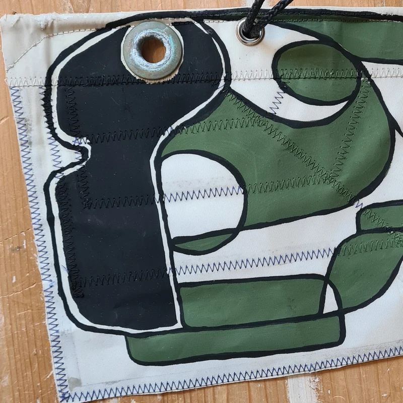 Peinture sur voile Poisson par Cécile Colombo