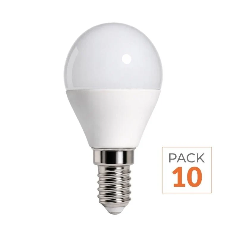 Pack de 10 - Ampoule LED E14 4W 220V G45 240°