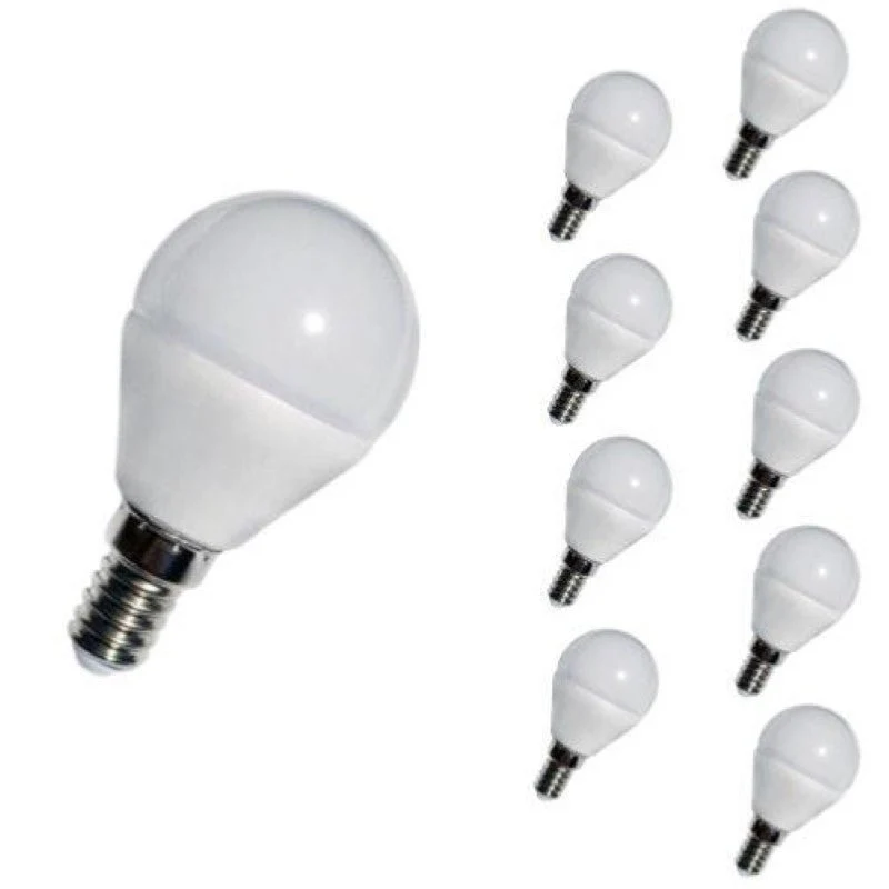 Pack de 10 - Ampoule LED E14 4W 220V G45 240°