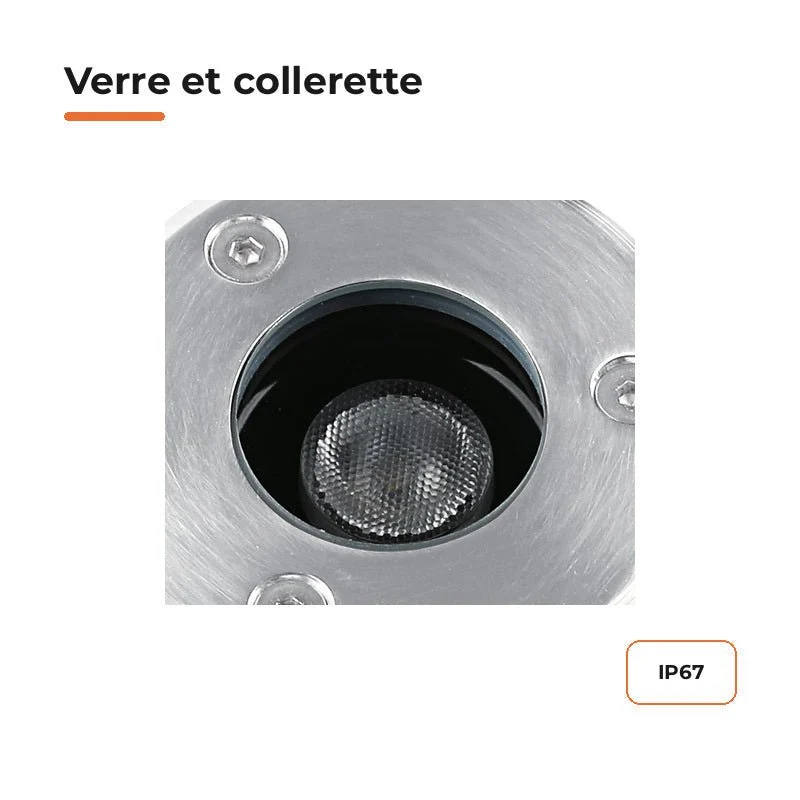 Spot Extérieur Encastrable LED IP67 220V Sol 1W 30°