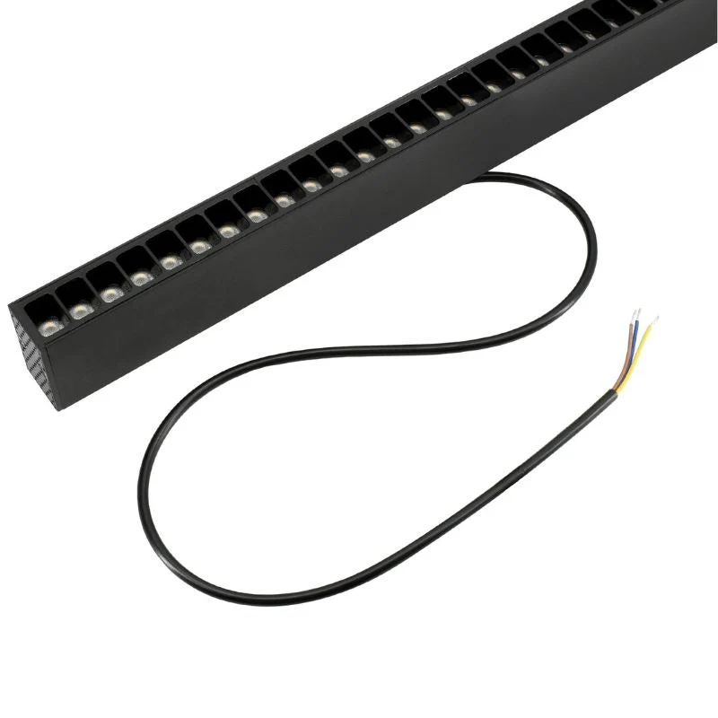 Linéaire Suspendu LED 30W 120cm UGR19 Noir - Garantie 5 ans