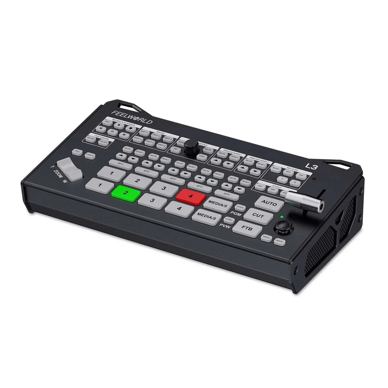 FEELWORLD L3 4 HDMI 1 UVC Entrée Commutateur/Mixeur vidéo multicaméra pour diffusion en direct
