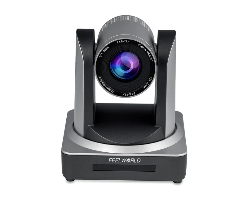 Caméra PTZ intelligente FEELWORLD POE12X, zoom optique 12x, USB SDI, HDMI, diffusion en direct IP 1080p à 60 ips, compatible PoE
