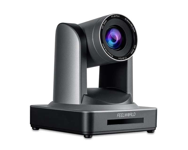 Caméra PTZ intelligente FEELWORLD POE12X, zoom optique 12x, USB SDI, HDMI, diffusion en direct IP 1080p à 60 ips, compatible PoE