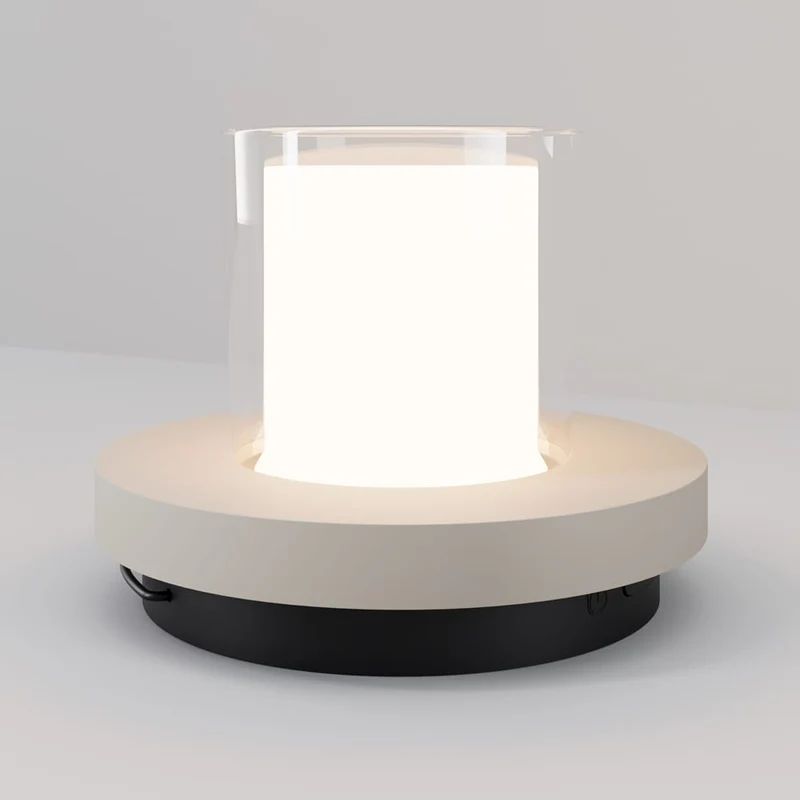 Lampe plastique noir Ø13cm extérieur