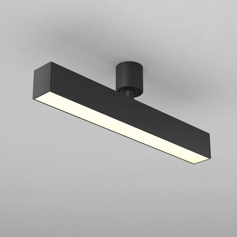 Spot aluminium noir L32cm moderne
