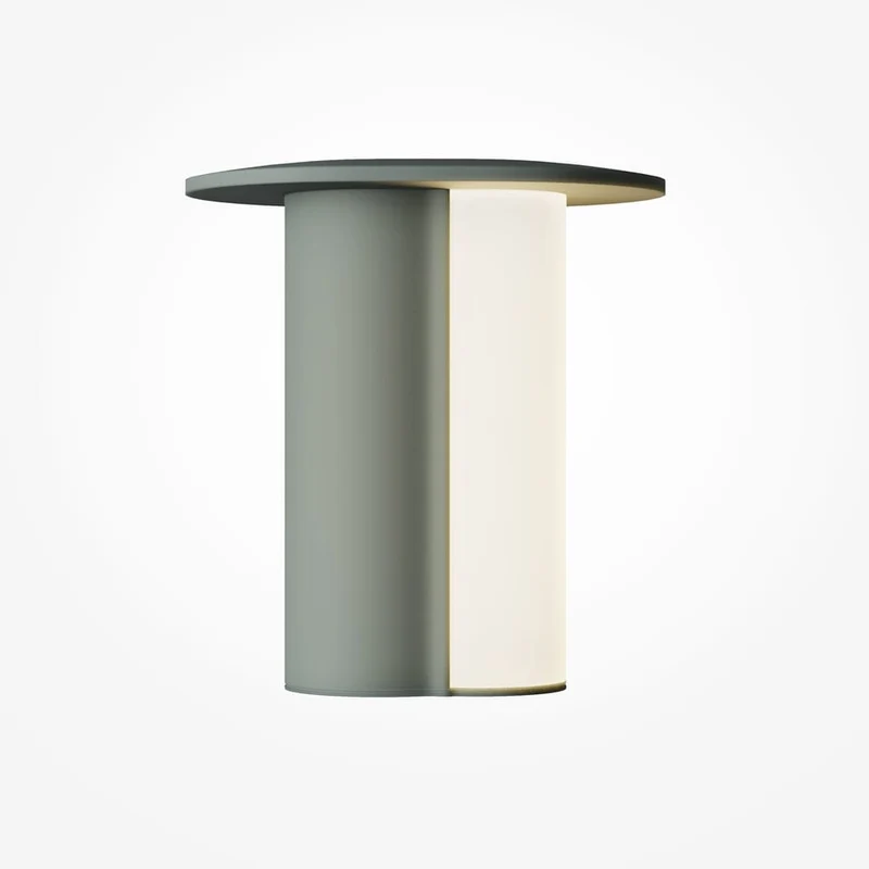 Lampe métal vert L17cm moderne