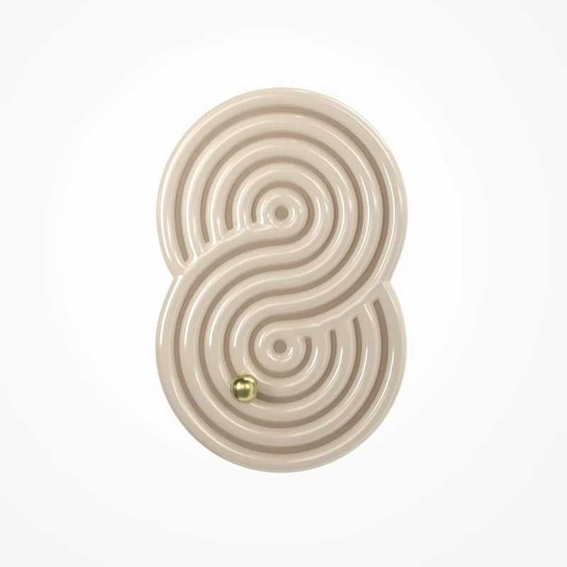 Luminaire mural métal beige L6cm moderne