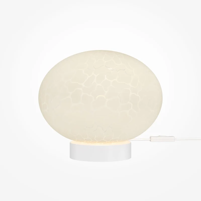 Lampe métal blanc Ø20cm moderne