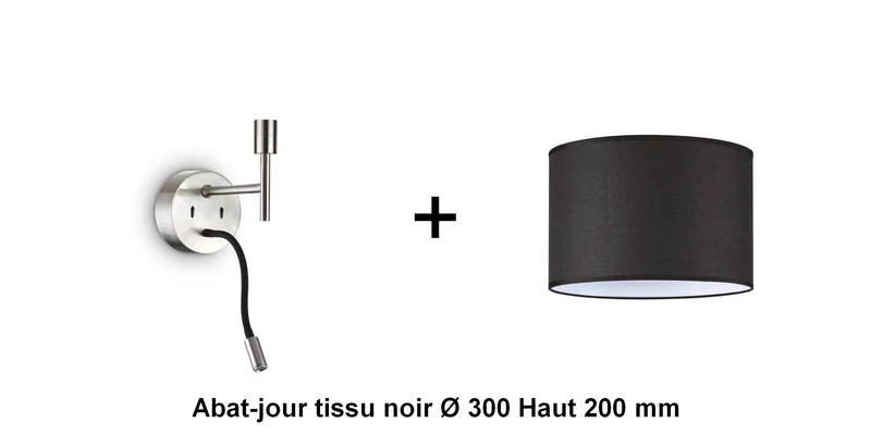 Applique liseuse nickel-mat SET-UP à composer vous même