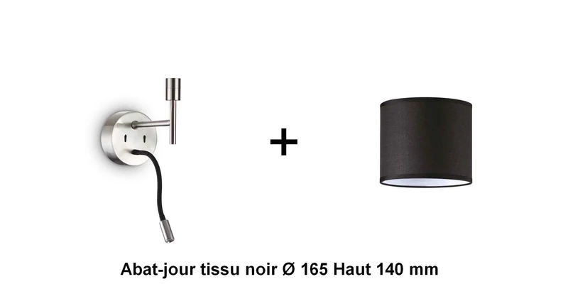 Applique liseuse nickel-mat SET-UP à composer vous même