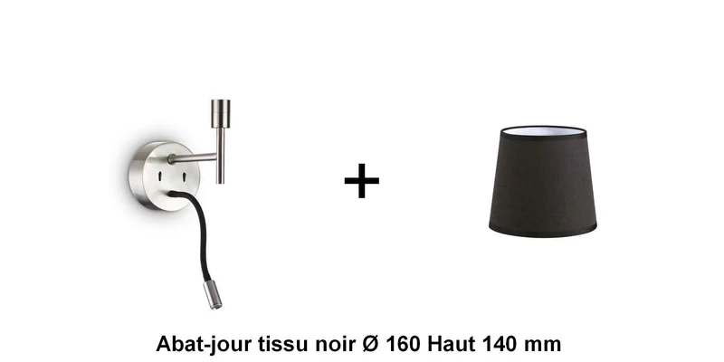 Applique liseuse nickel-mat SET-UP à composer vous même