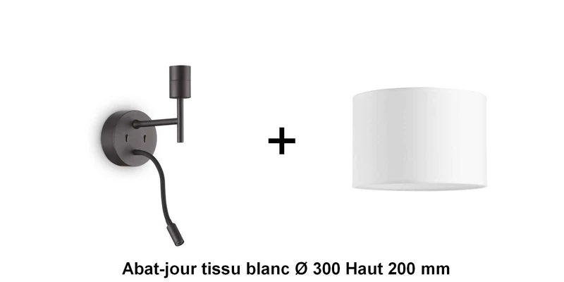 Applique liseuse noire SET-UP à composer vous même