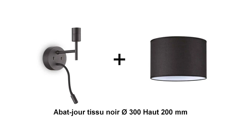 Applique liseuse noire SET-UP à composer vous même