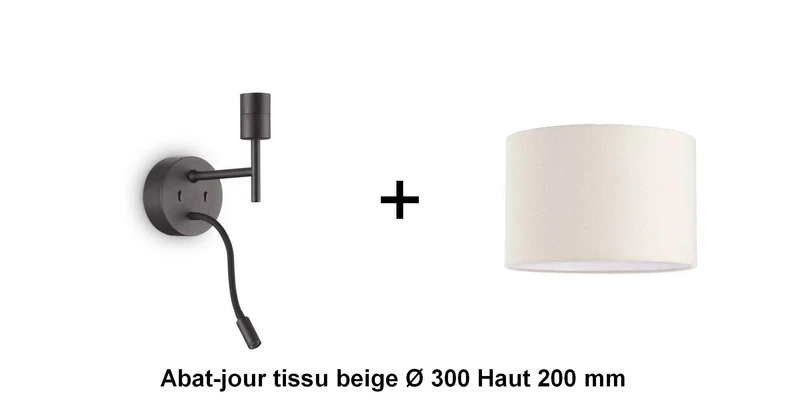 Applique liseuse noire SET-UP à composer vous même