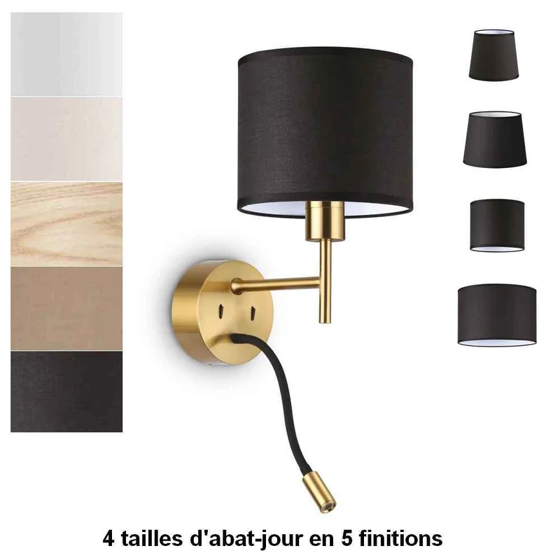 Applique liseuse laiton SET-UP à composer vous même