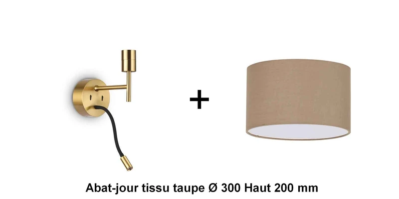 Applique liseuse laiton SET-UP à composer vous même