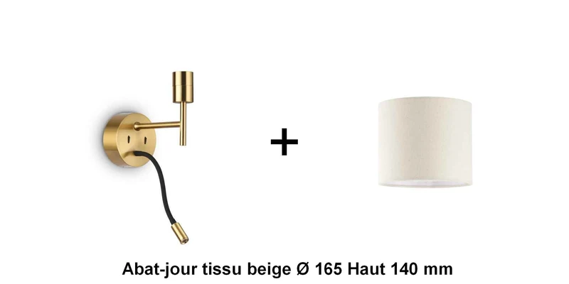 Applique liseuse laiton SET-UP à composer vous même