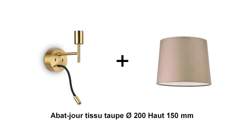 Applique liseuse laiton SET-UP à composer vous même
