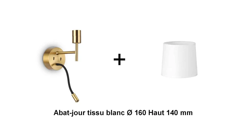Applique liseuse laiton SET-UP à composer vous même