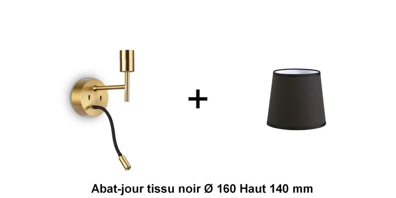 Applique liseuse laiton SET-UP à composer vous même