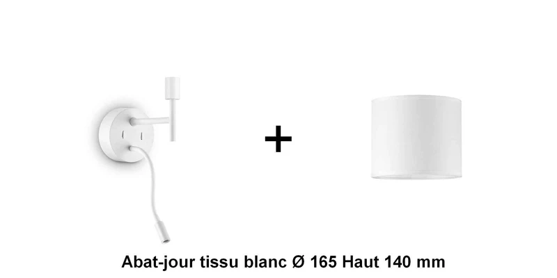 Applique liseuse blanche SET-UP à composer vous même