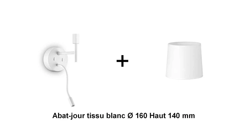 Applique liseuse blanche SET-UP à composer vous même