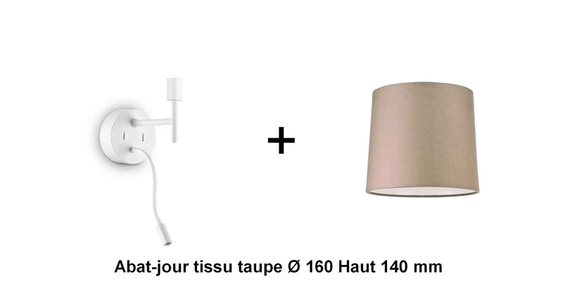 Applique liseuse blanche SET-UP à composer vous même