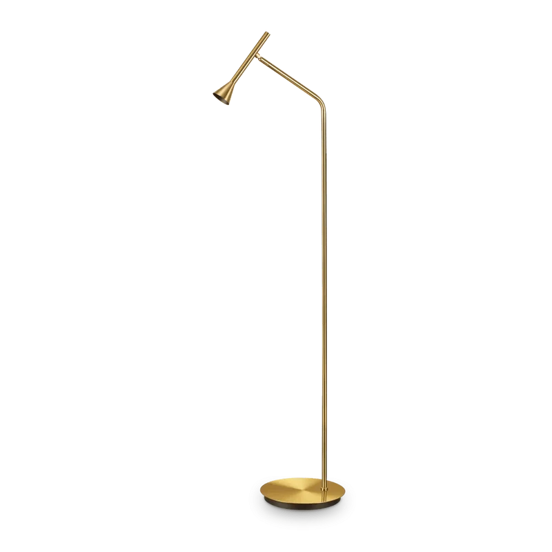 Lampadaire LED DIESIS laiton : éclairage moderne et élégant