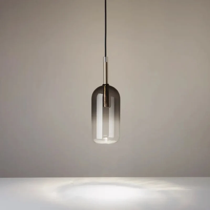 Suspension EMPIRE Cilindro : luminaire design avec diffuseur verre