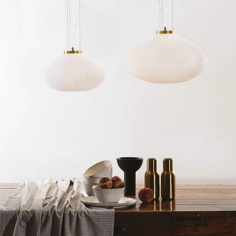 Suspension PLISSE verre soufflé Ø 35 ou 45