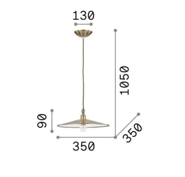 Suspension CANTINA bronze - Élégance lumineuse
