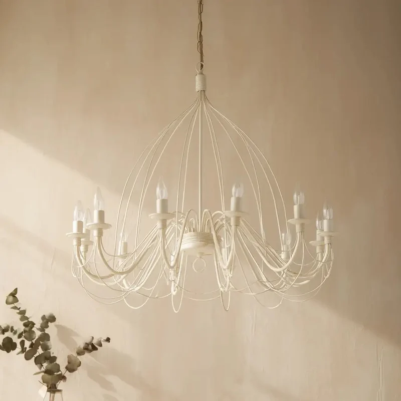 Suspension CORTE-SP12 blanche effet antique