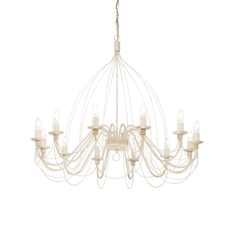 Suspension CORTE-SP12 blanche effet antique