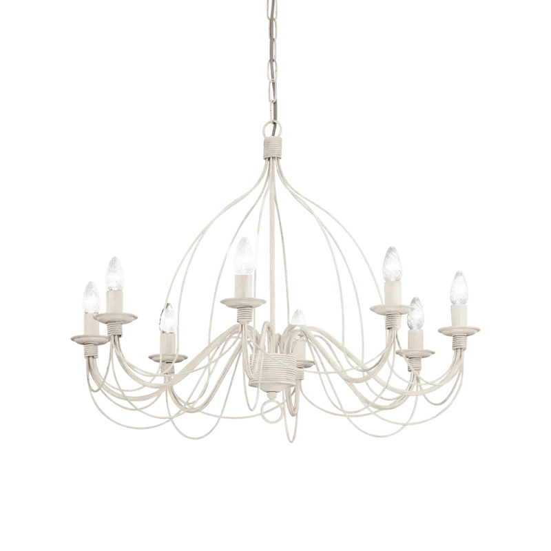 Suspension CORTE-SP8 blanche effet antique