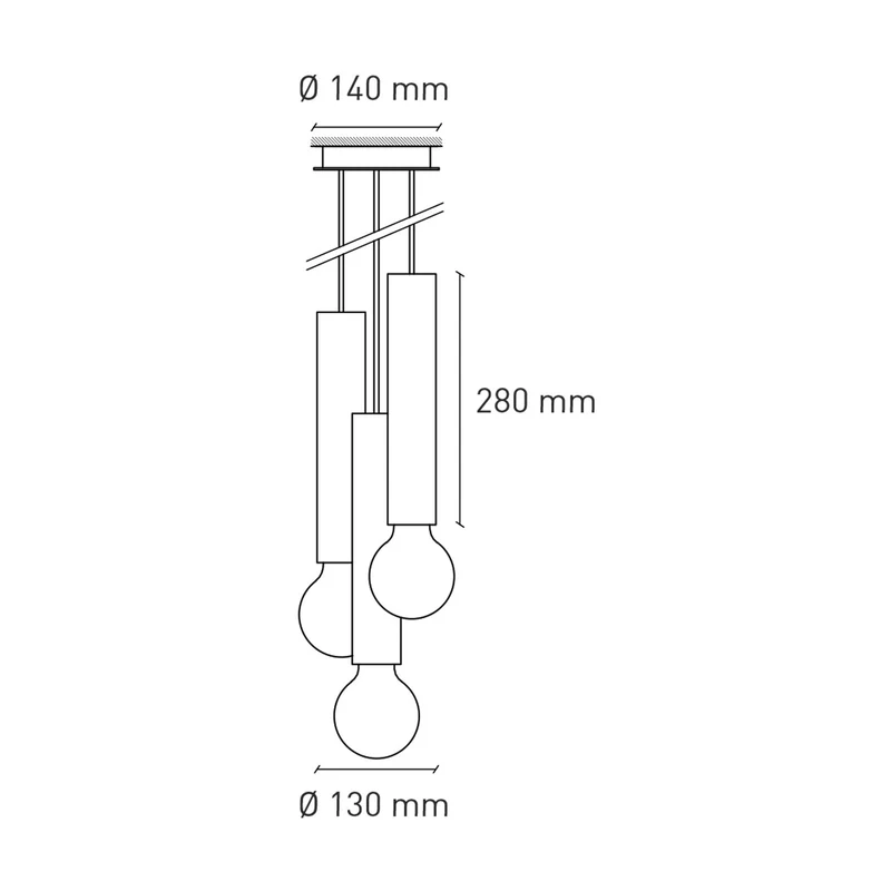 Plato Design Ila Maxi Trio Pendant Lamp