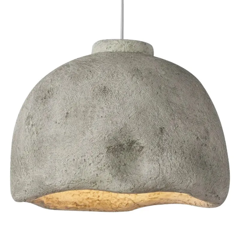 Lustre Salon Wabi-Sabi en Poterie – Terre Cuite ou Gris, Trio Possible