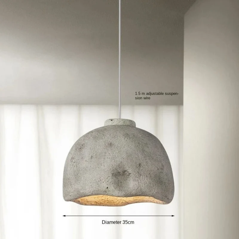 Lustre Salon Wabi-Sabi en Poterie – Terre Cuite ou Gris, Trio Possible