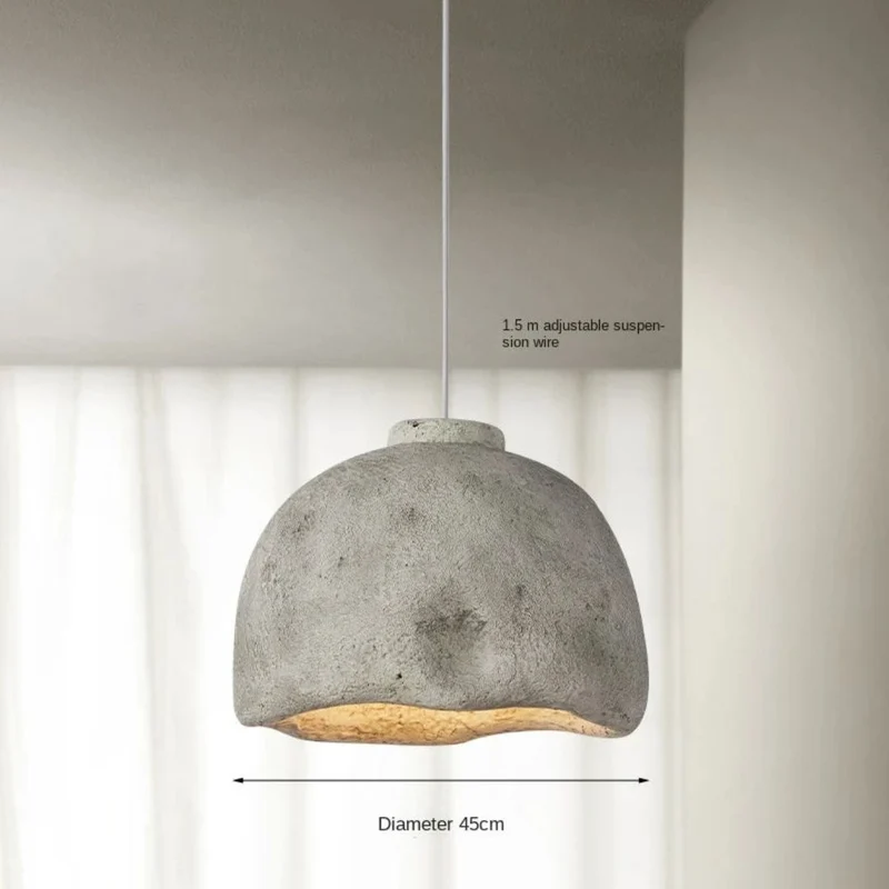 Lustre Salon Wabi-Sabi en Poterie – Terre Cuite ou Gris, Trio Possible