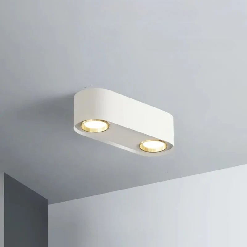Spot Fixe Double LED Blanc – Minimaliste, Idéal Petits Espaces