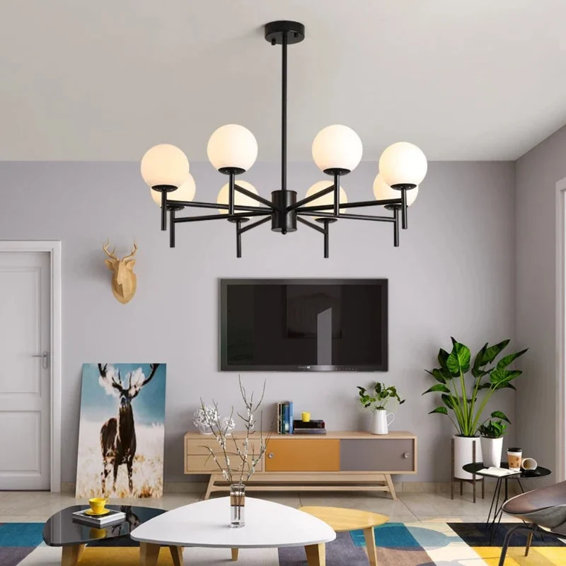Lustre Étoile Doré ou Noir – Scandinave ou Industriel, Toutes Tailles