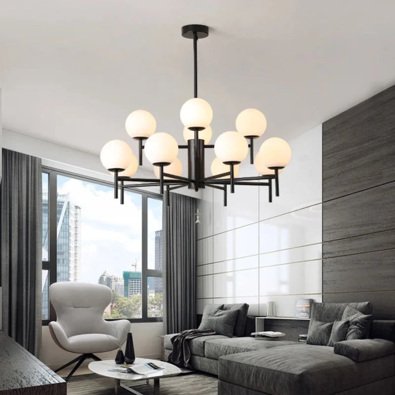 Lustre Étoile Doré ou Noir – Scandinave ou Industriel, Toutes Tailles