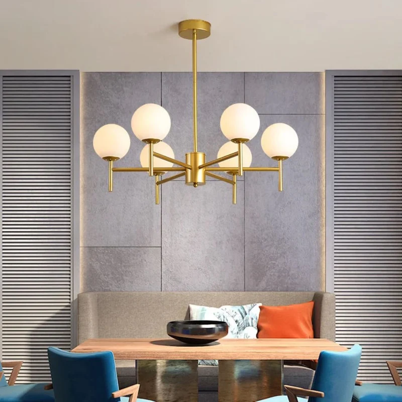 Lustre Étoile Doré ou Noir – Scandinave ou Industriel, Toutes Tailles