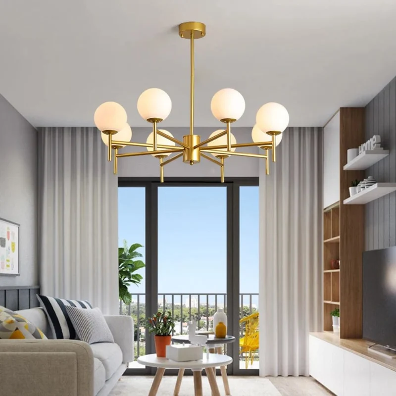 Lustre Étoile Doré ou Noir – Scandinave ou Industriel, Toutes Tailles