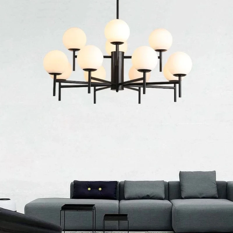 Lustre Étoile Doré ou Noir – Scandinave ou Industriel, Toutes Tailles