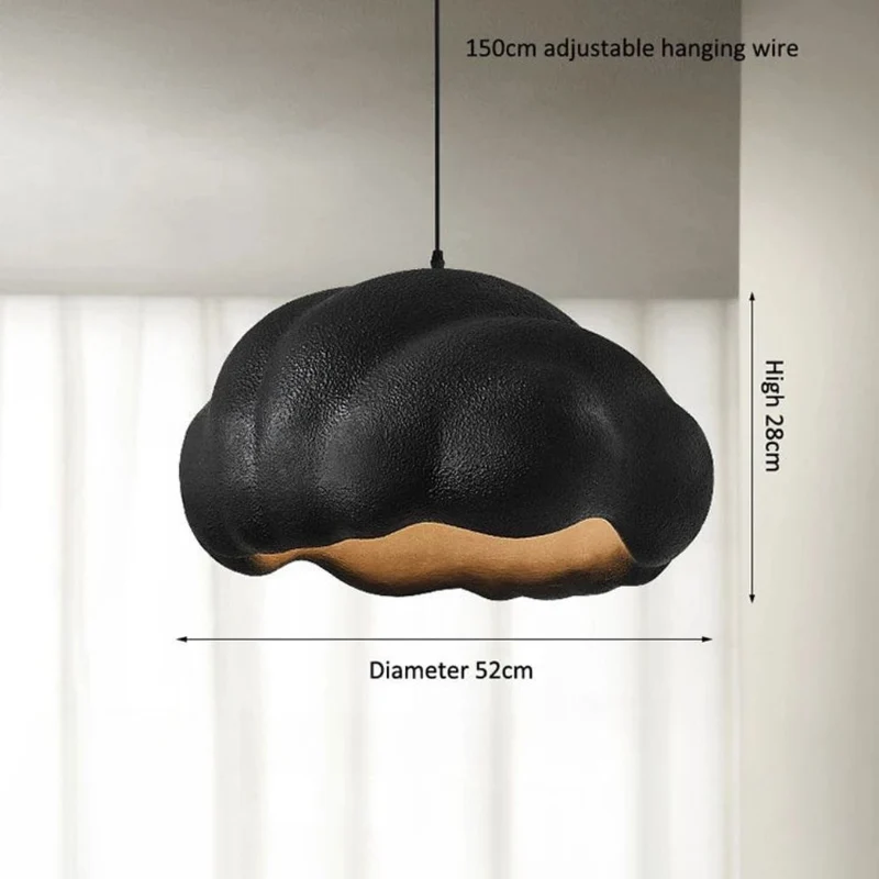 Lustre Chambre à Coucher Nuage Flottant – Noir, Gris ou Blanc