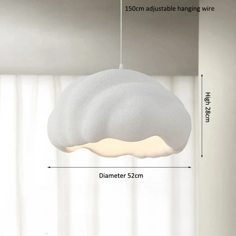 Lustre Chambre à Coucher Nuage Flottant – Noir, Gris ou Blanc