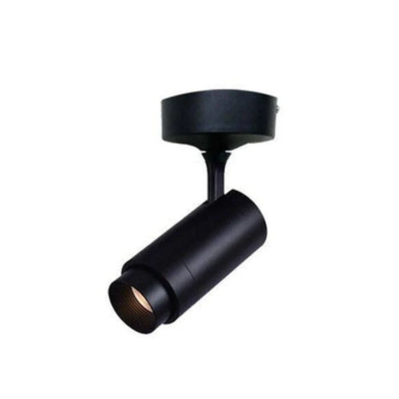 Spot Rond Noir en Aluminium – Idéal Œuvres d'Art et Plan de Travail
