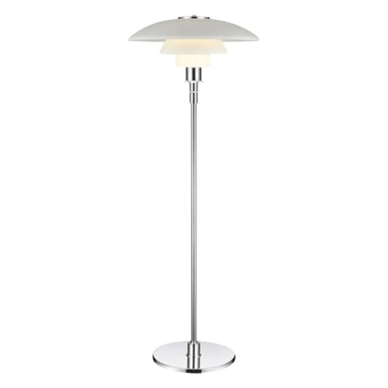 Lampadaire LED Salon Blanc Nordique – Structure Fine, Style Épuré